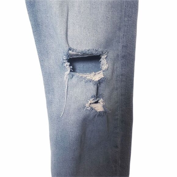 RE/DONE Stove Pipe High Rise Straight Leg Jeans LivedLight Wash - Size 26 - Picture 12 of 14